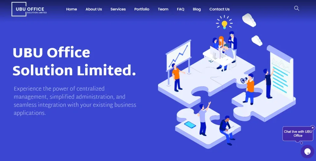 UBU Office Solutions Limited portfolio project